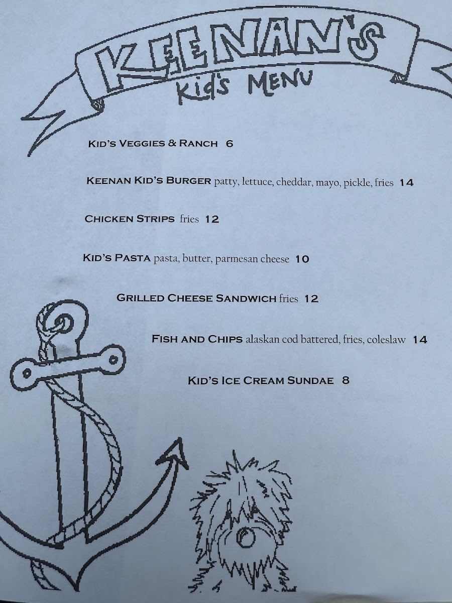 Keenan's at the Pier Menu - Image 3